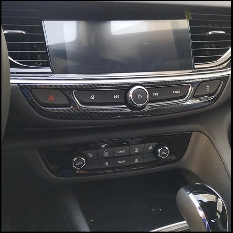 For opel insignia 2017 2018 Radio Control Panel Switch Button Cover Sticker Trim Mouldings Decoration Auto Accessories
