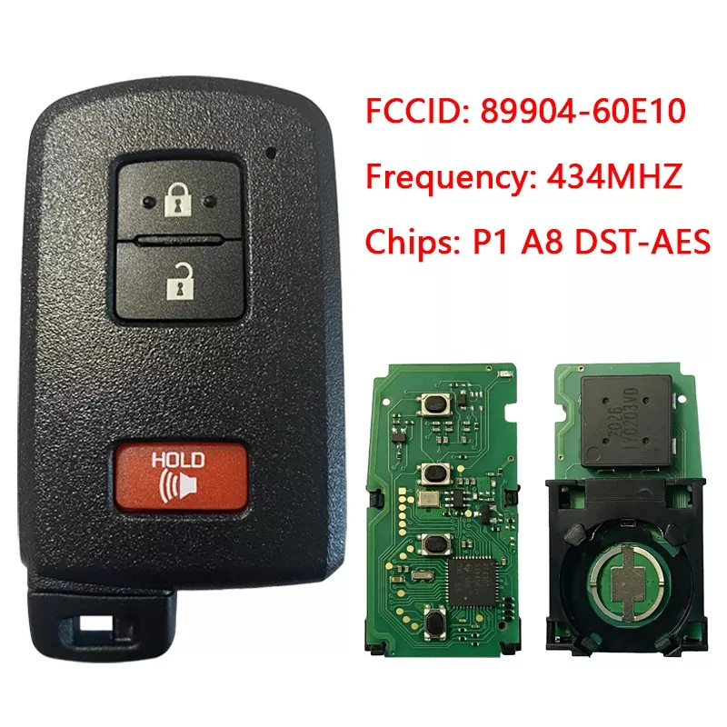 

Вторичный доступ CN007161, трехкнопочный ключ для Toyota Land Cruiser Smart Remote BH1EK P1 A8, флэш-чип 433 МГц 89904-60E10, БЕСКЛЮЧЕВОЙ Go