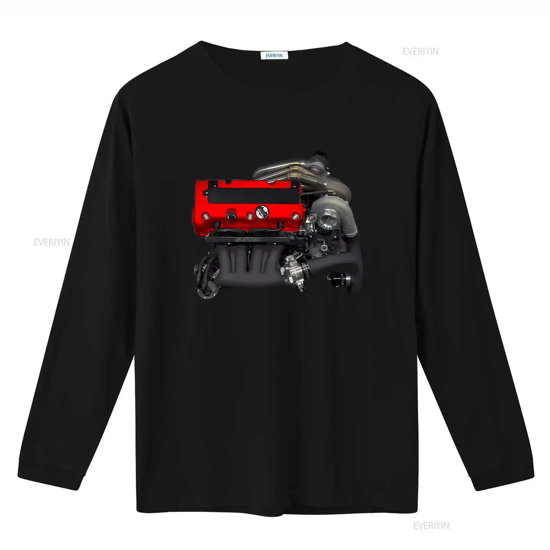 DC5 K20A Type R RSX K20 S K24 K Series Turbo Manifold Header Kit T Shirt for Car Enthusiasts vintage Washed Breathable homme