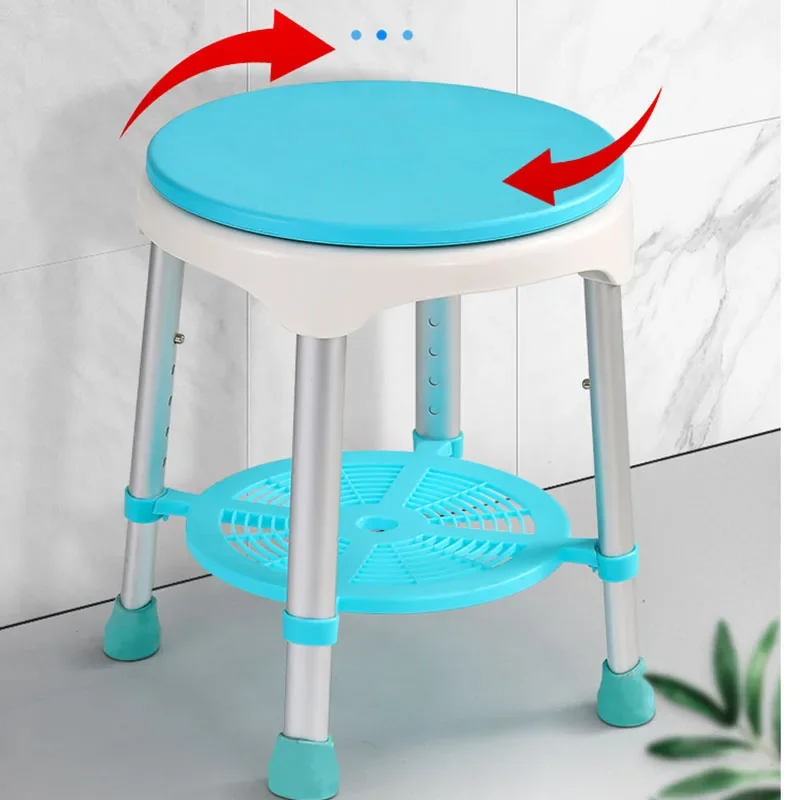 Elderly Portable Person Shower Telescopic Stool Storage Garden Shower Seat Designer Silla Para Ducha Space-saving Furniture