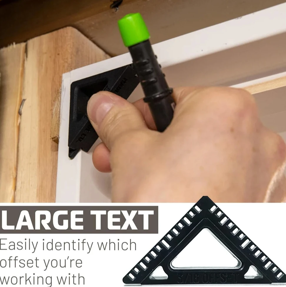 Door & Window Casing Reveal Tool, Molded Plastic Spacer for 3/16