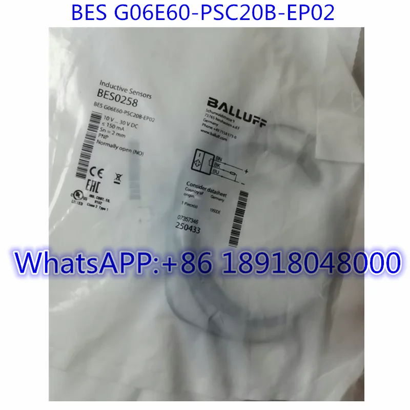 

Brand New BES0258 Proximity Switch BES G06E60-PSC20B-EP02 Fast Shipping