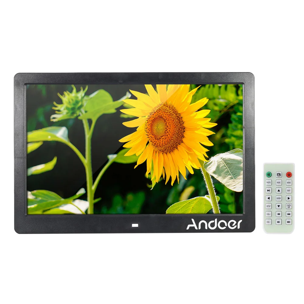 13 Inch 1080P LED Digital Photo Picture Frame High Resolution 1920*1080 Advertising Machine MP3 MP4 Picture Player Electronic