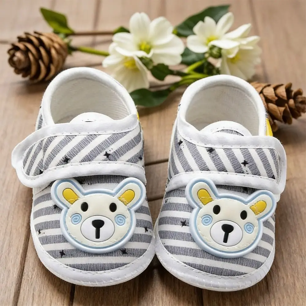 Cute Soft Sole Shoes Cartoon Bear Anti-slip Infant Walker Shoes Breathable Booties Newborn view 5