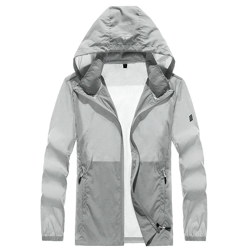 2025 الرجال مقاوم للماء الرجال النساء سترة واقية معطف واق من المطر سترة المطر التنزه تسلق الرجال الملابس الشمس حماية التخييم مقاوم للماء Jac #2