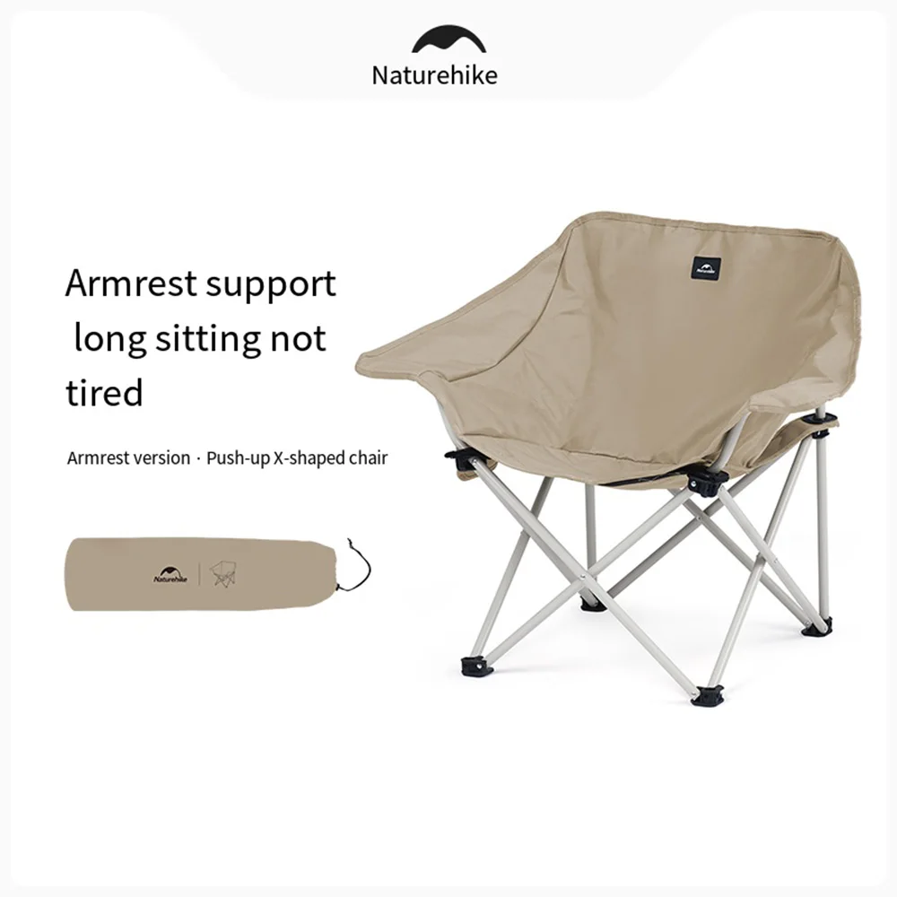 Naturehike Ultralight X-shaped Chair,Folding Tourist Comfort Camping Armchair Seat Stool,Outdoor Fishing Chair Camp Seat Stool