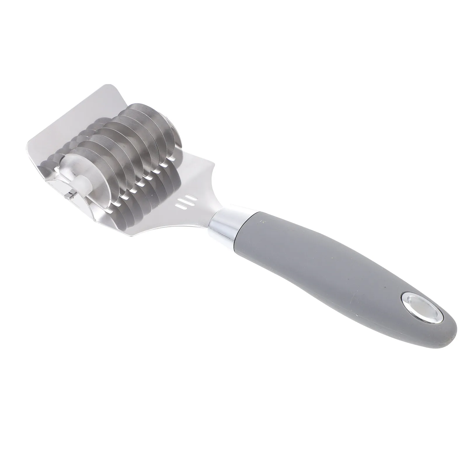 1Pcs Stainless Steel Multi-Roller Noodle Cutter for Restaurants and Home Use Precision Cutting Spacing Ergonomic Handle Time