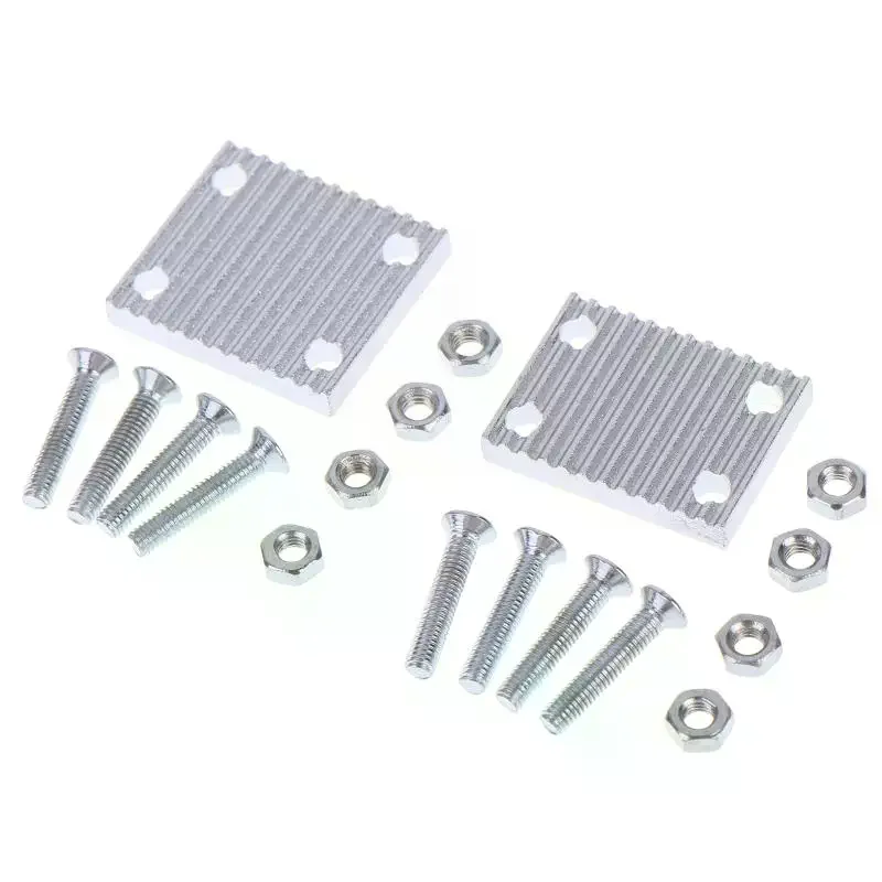 Aluminum Trapezoid Teeth Clamp Fit GT2 6mm 10mm Open Synchronous Timing Belt Gear Board Connecting Plate For 3D Printer