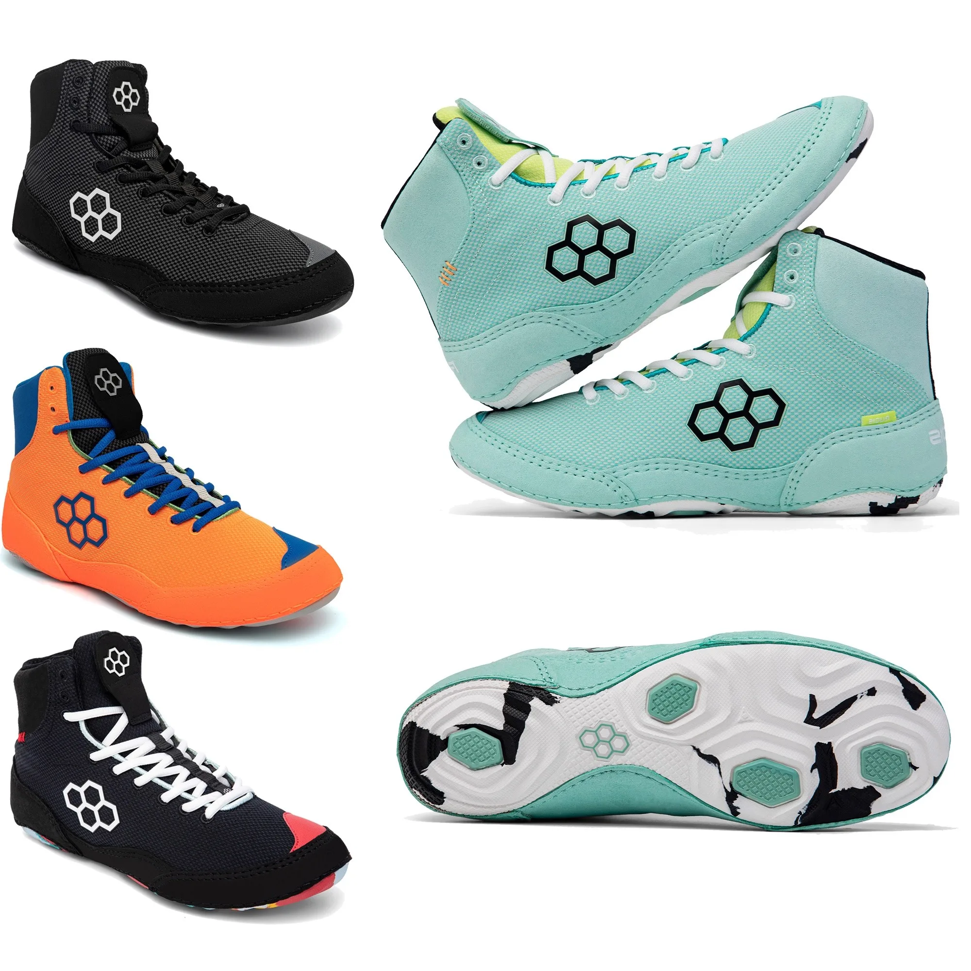 

2025 New Wrestling Shoes Couple Slip Resistant Fighting Boots Unisex Men's Women's Luxury Brand Boxing Shoes