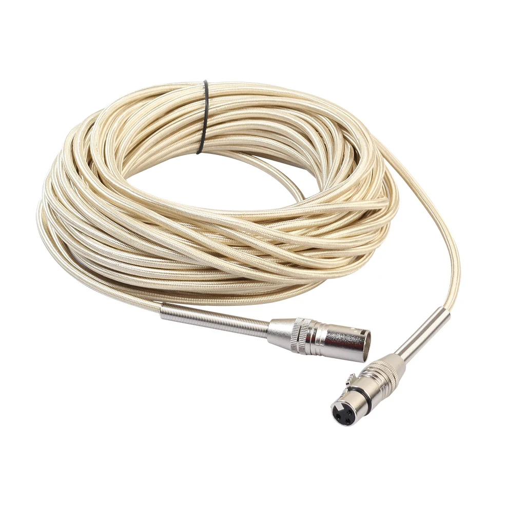 XLR Cable 16.4Ft Nylon Braided XLR Male to Female,Microphone Cable 3 Pin Balanced XLR Cable for Speakers