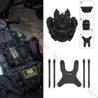 Bolsa de tanque de combustible para motocicleta, conjunto de chaleco Base, accesorios Molle portátiles adecuados para Kit de tanque de combustible Universal para motocicleta todoterreno