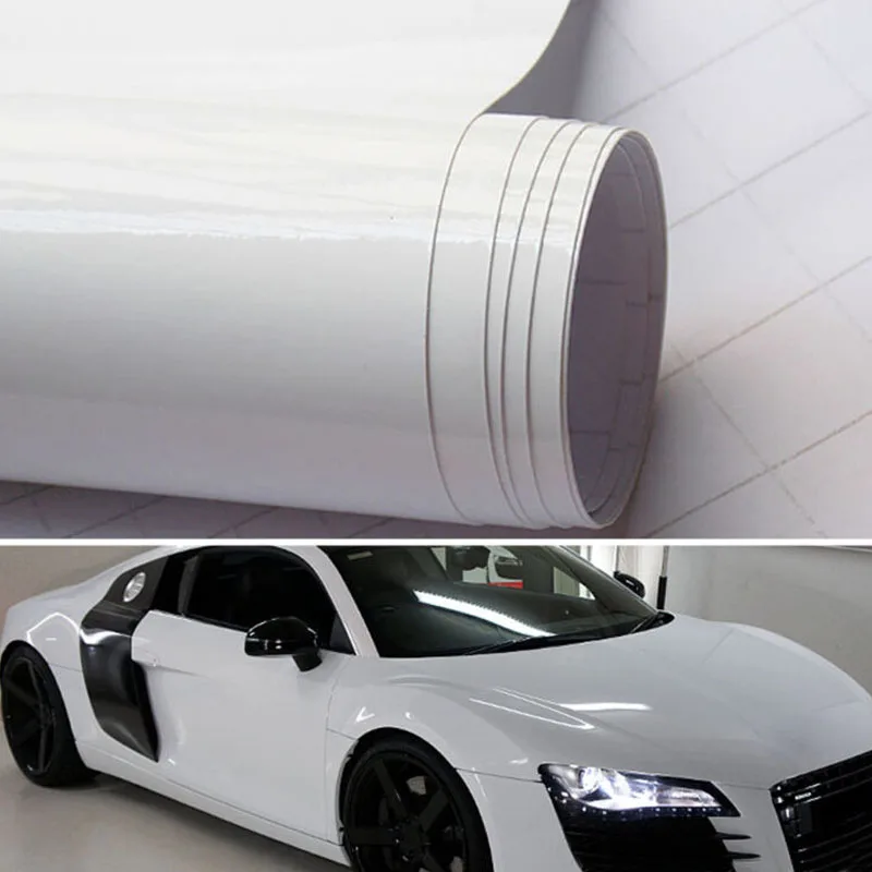 Decor Car sticker Vinyl 30*150CM Film Gloss White Replacement Wrap 1pc Air Bubble UV-resistant Waterproof Durable New