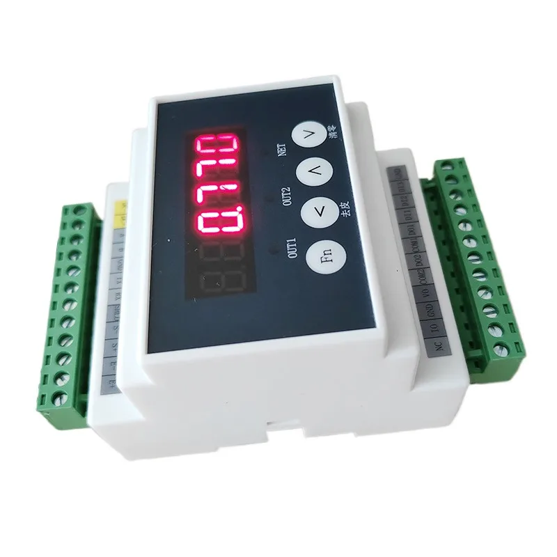 Rail Type Digital Display Transmitter Weighing Transmitter Weight Amplifier Force Value Display Controller