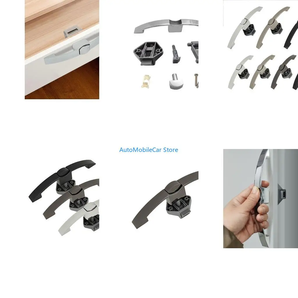 G8TE For Campers Car Cabinet Lock Handle Push Lock Caravans Boat Lock Drawer Latchs Button Locks Furniture Door Lock Hardware