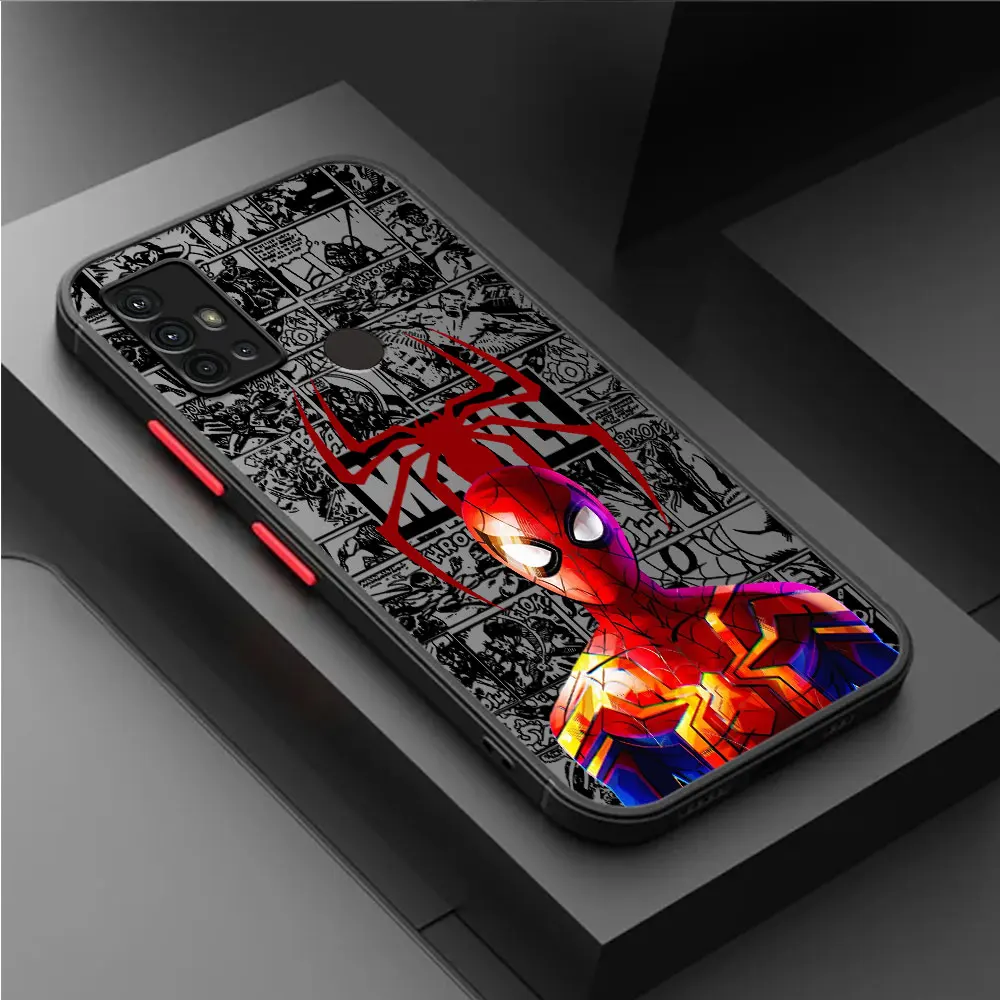 Soft Cover Phone Case for Samsung Galaxy A70s A51 A52 5G A50 A50s A30 A71 A12 A21s A70 A31 A32 Marvel Cute Spider Men