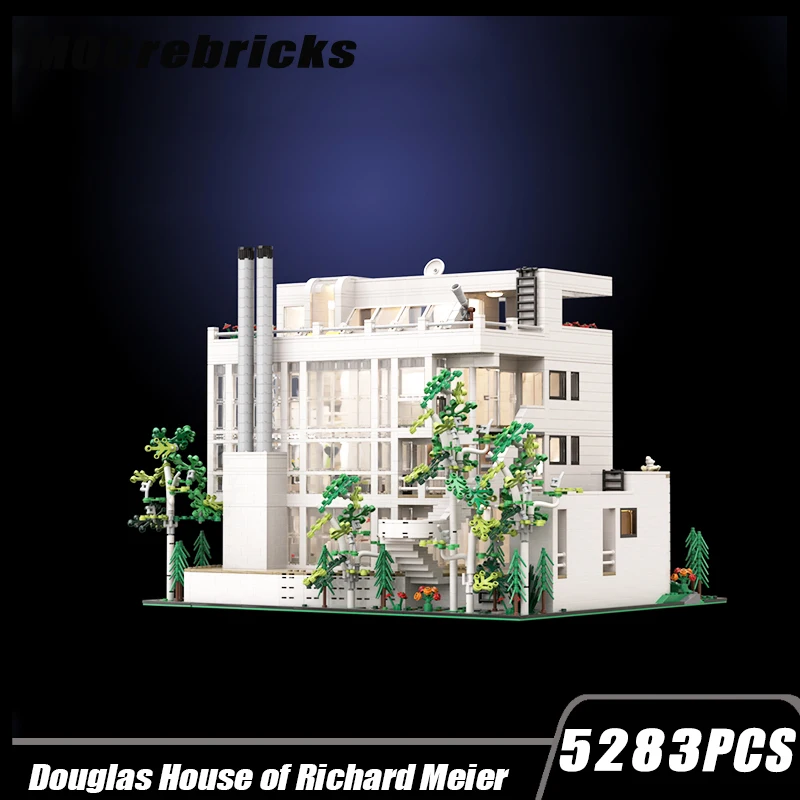 MOC-94307 ulica miasta zobaczyć modularyzację budynku willi Douglas w klocki do budowy montażu modelu zabawka z klocków prezenty