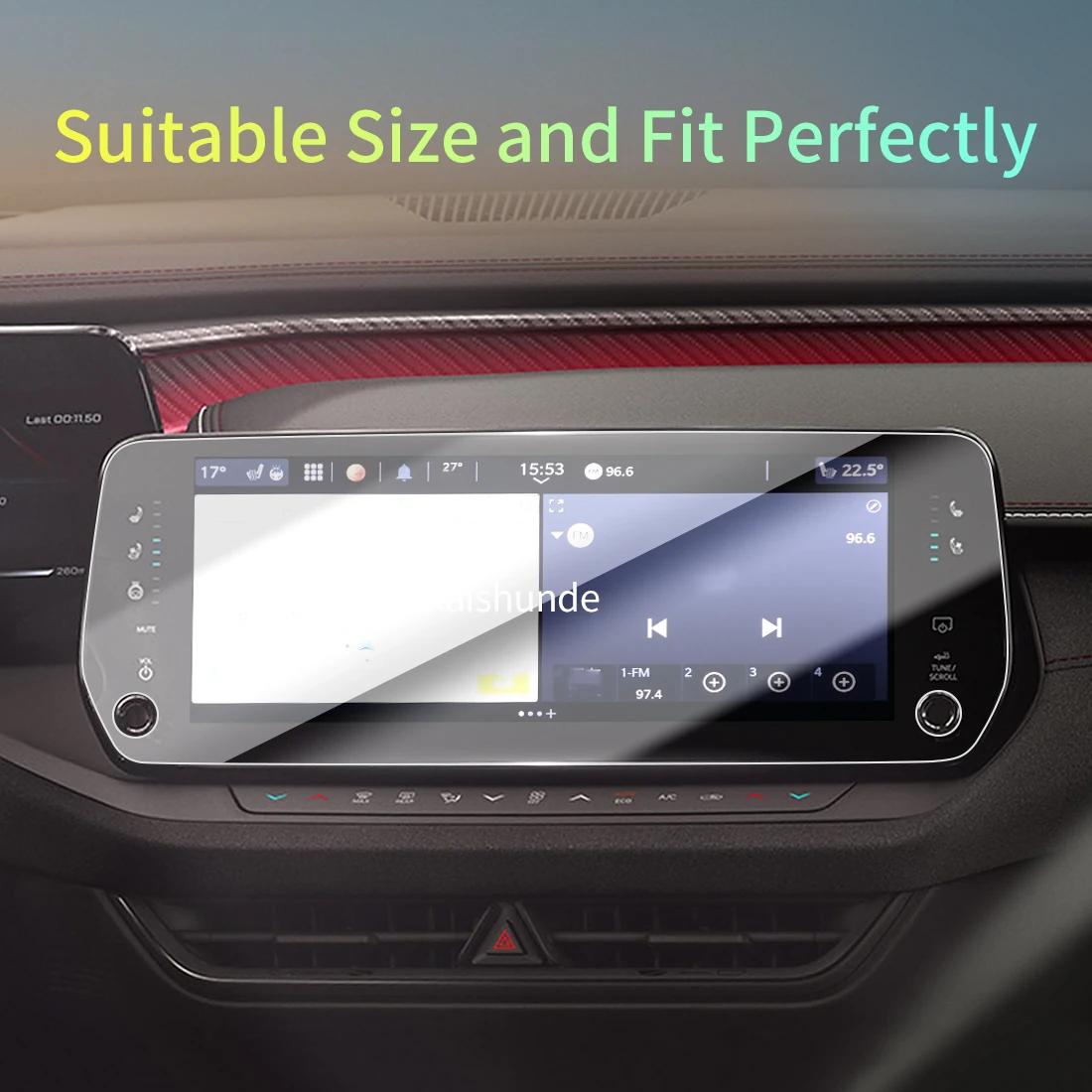 Car Stickers Meters Protector For 26 VW charger Tempered Glass Protective Film Display Navigation Vehicle