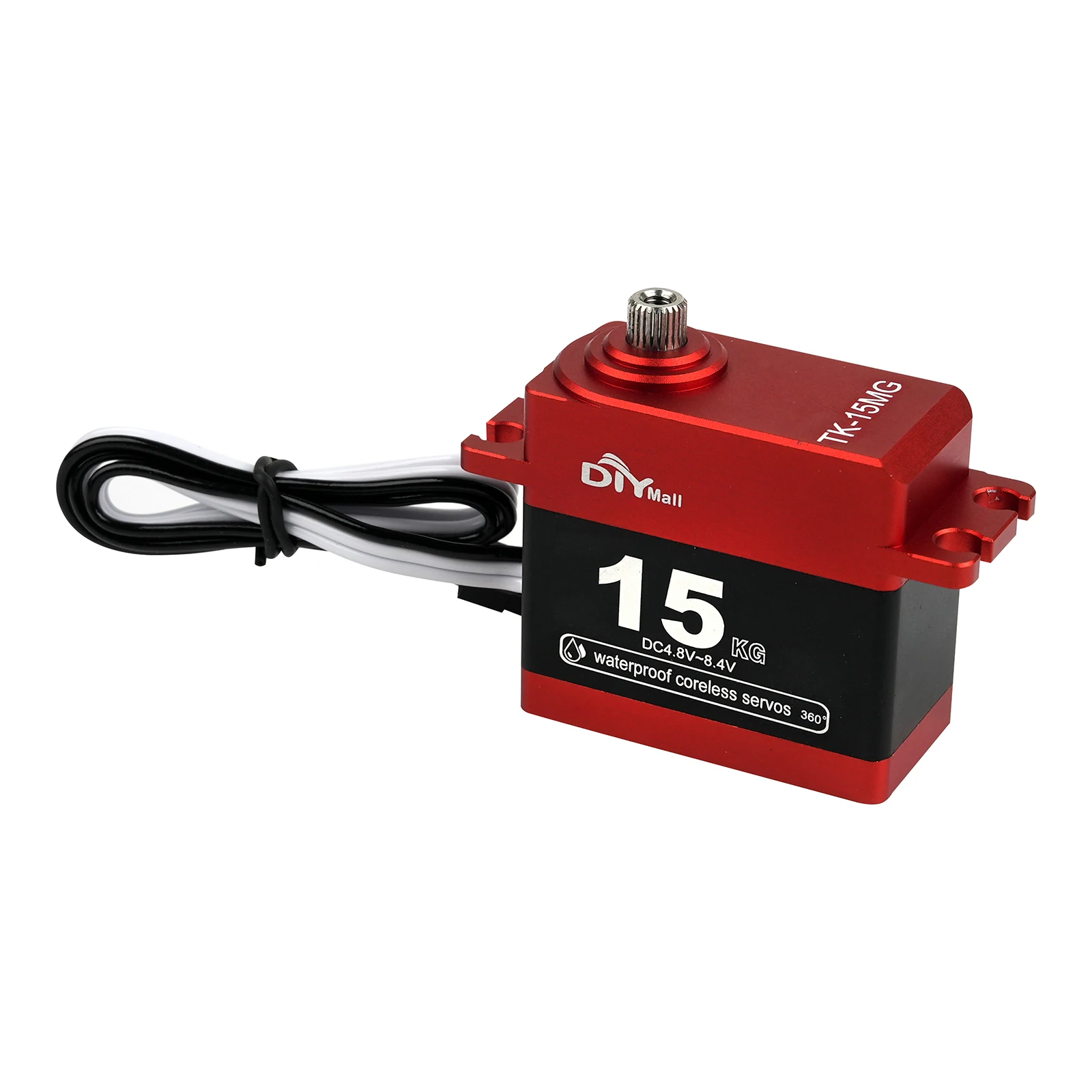 

15kg.cm Digital Servo Coreless Metal Gear HV Waterproof 180 270 360 Degree RC Motor for Robot Car Aircraft Crawler Drift Toys