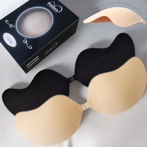 Imagen 2 del producto Cubierta de silicona reutilizable para pezones, autoadhesiva, Invisible, Push Up, sujetador, pegatinas, pecho de Mango, sujetadores sin tirantes, ropa interior para mujer