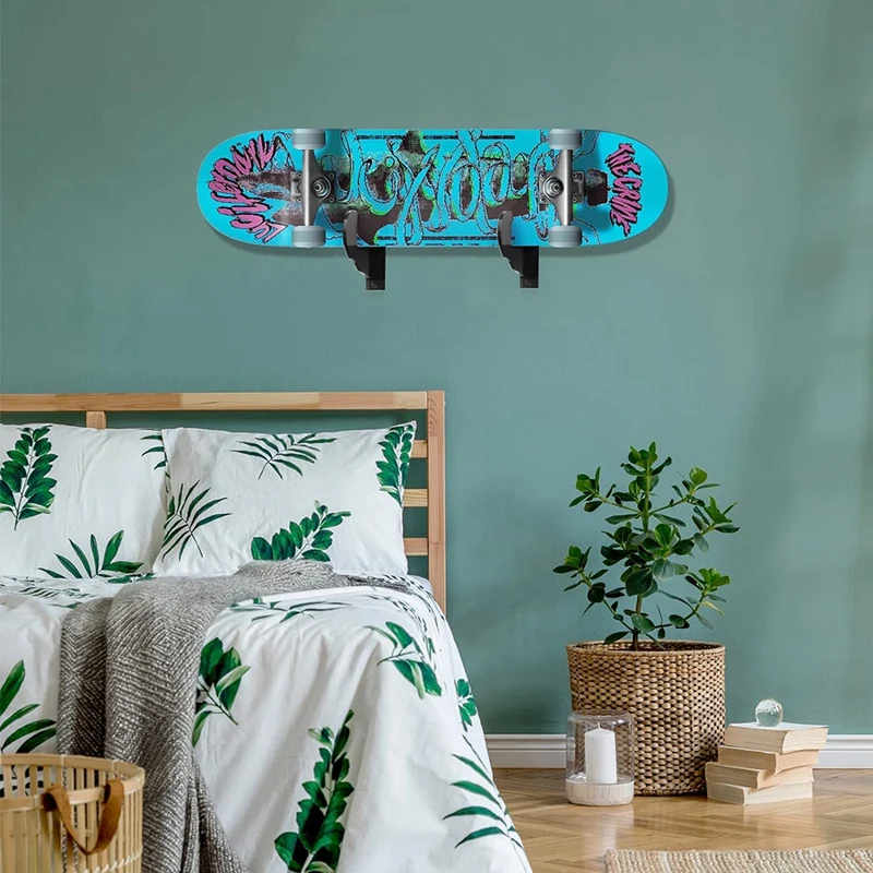 Skateboard Display Rack Holder Snowboard Wall Rack Hanger Skateboard Wall Bracket Transparent Easy Install