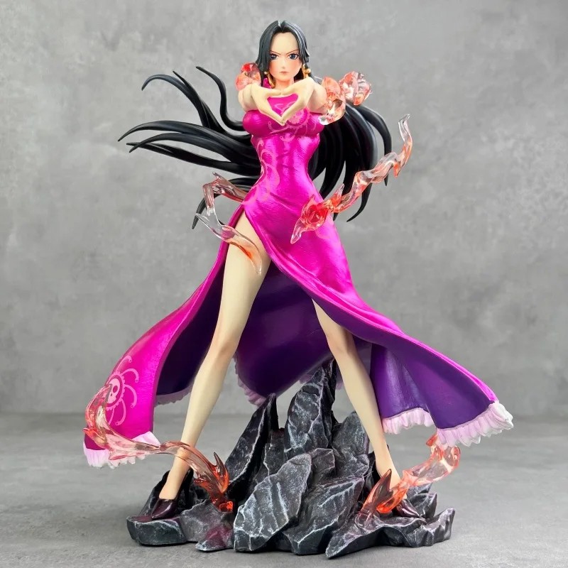 

24 см аниме One Piece Boa Hancock, китайское платье в форме сердца, ПВХ, экшн-фигурка, игровая статуя, коллекционная модель, детские игрушки, куклы, подарки