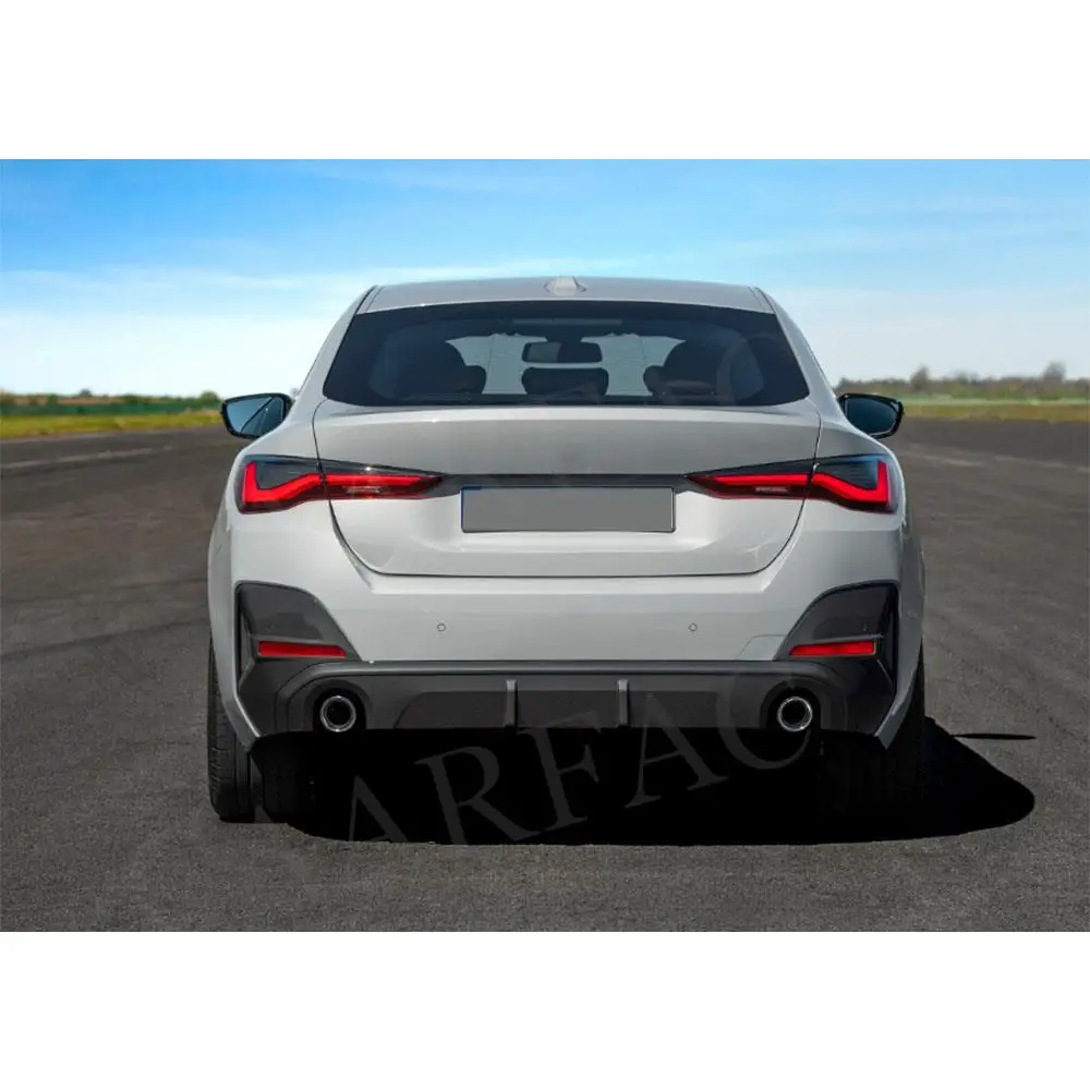 

Carbon Fiber Rear Trunk Lip Spoiler For BMW 4 Series G26 425i 430i M Sport Sedan 2021 + ABS Rear Boot Spoiler Decoration 2 Style