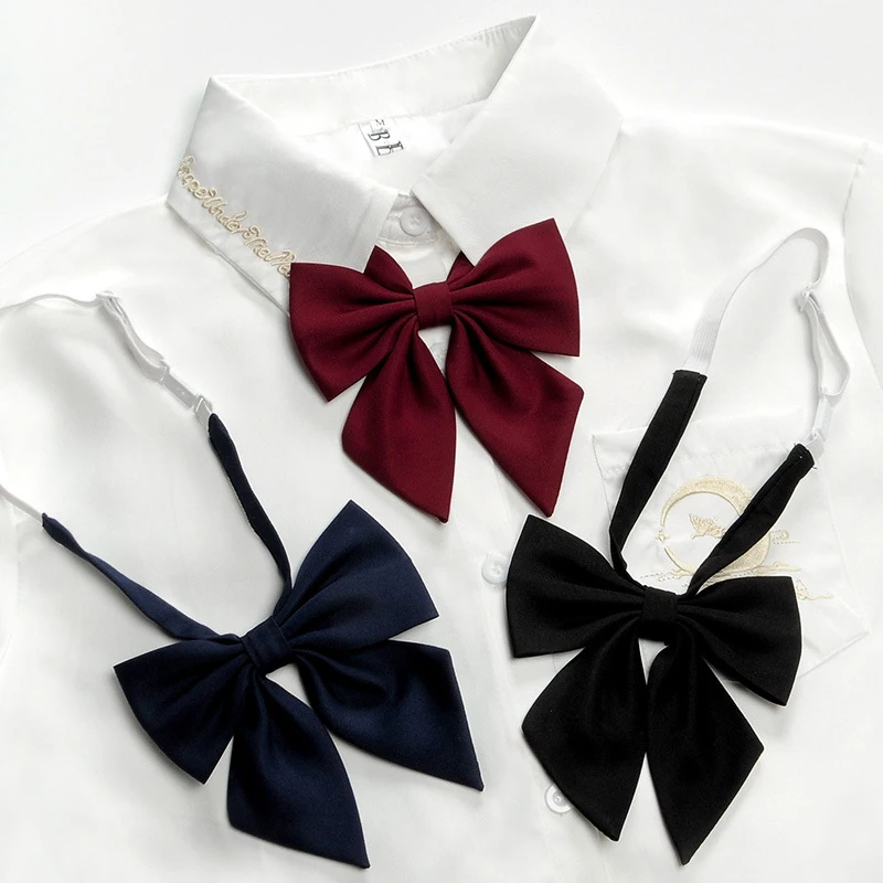 School Uniform Women Girls JK Bow Tie Rope New Necktie Handmade Japanese Clothing Shirt Butterfly Bowties