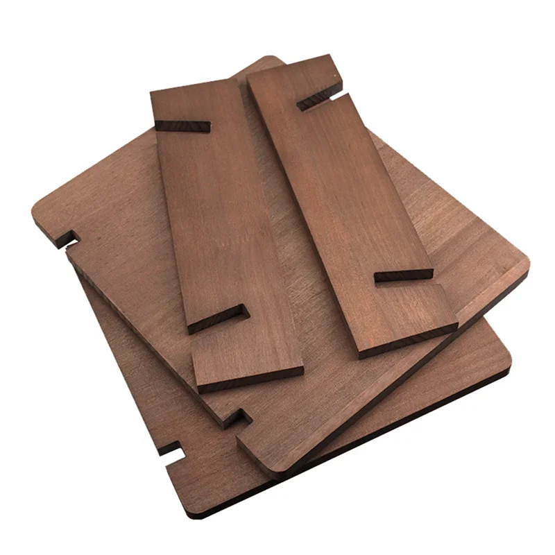 HFES Soporte de almacenamiento de discos de vinilo Soporte de madera maciza Pantalla de escritorio Colección de registros de música Durable