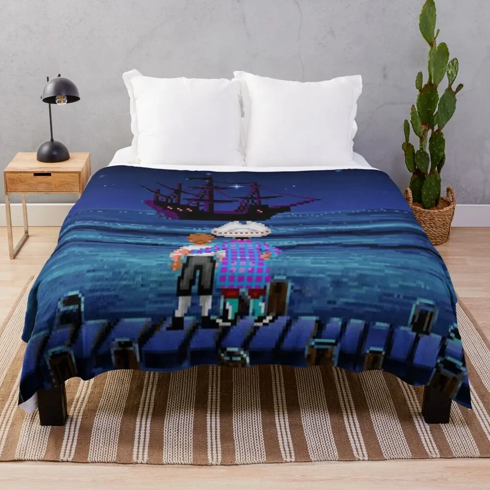 Guybrush & Stan (Monkey Island) Throw Blanket Blankets For Bed Comforter Blankets