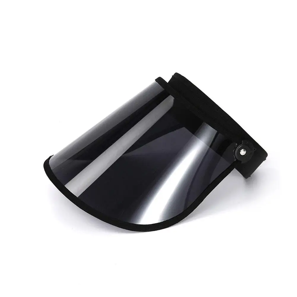 AliExpress UV Resistant Sun Resistant Black Sun Hat Sun Hat Empty Top Hat Transparent Oil Resistant Rain Resistant Cycling Plastic