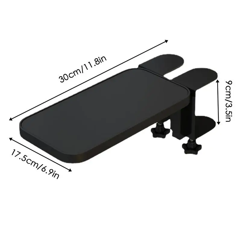 Imagem -06 - Ergonômico Braço Suporte Mesa Extensor Bandeja Dobrável Mesa Organizador Extensão Plataforma Descanso Cotovelo Teclado