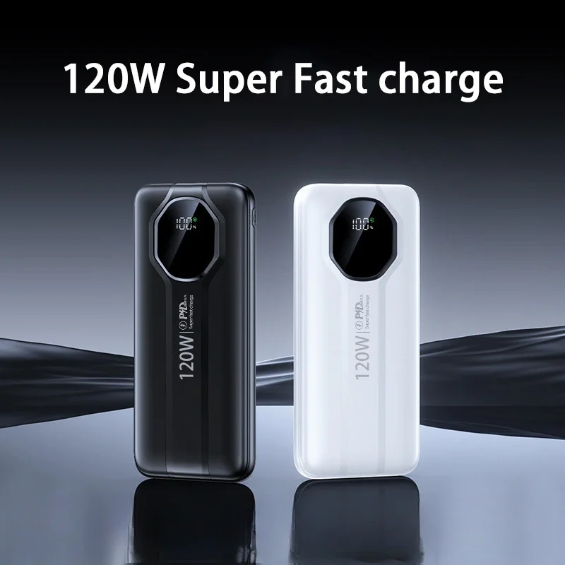 Xiaomi 100000mAh Power Bank 120W Digital Display Fast Charging Mobile High Capacity Portable Battery Charger Moblie Powerbank