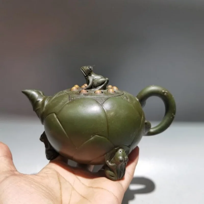 Chinese Yixing Zisha Clay Teapot Frog Pot Jiang Rong 380ml