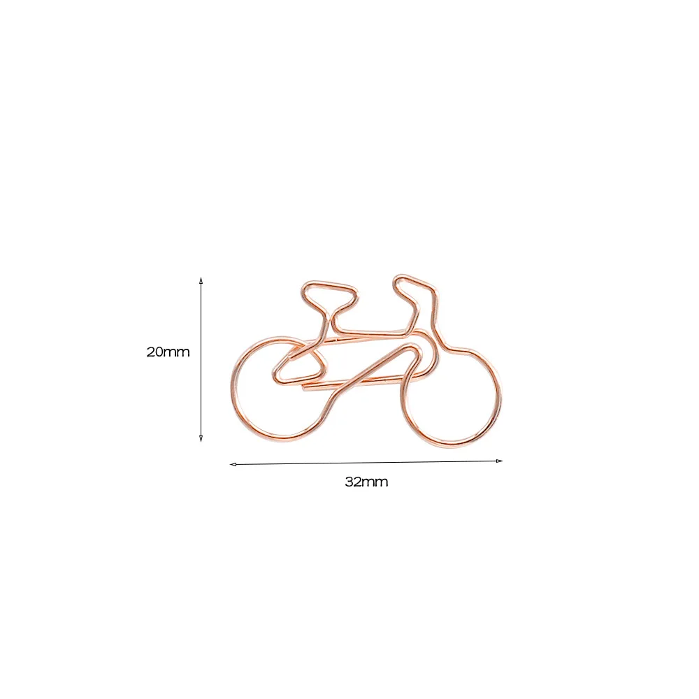 Carton Bicycle Paperclips Creative Paper Clip Cute Metal Bookmark