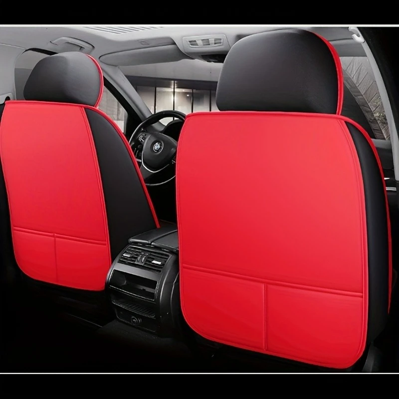 Leder-Autositzbezüge für 5 Sitze, Komplettset für Kia Ceed, Volvo V60, Qashqai J11, Audi Q5 8R, Ford Focus MK3, Universelles Auto-Innenausstattungsset – Detail 3