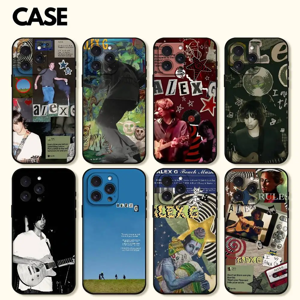 Alex G Album Phone Case For IPhone 1716 15 14 13 Pro Max 11 12 Mini X Xs XR Black Silicone Cover