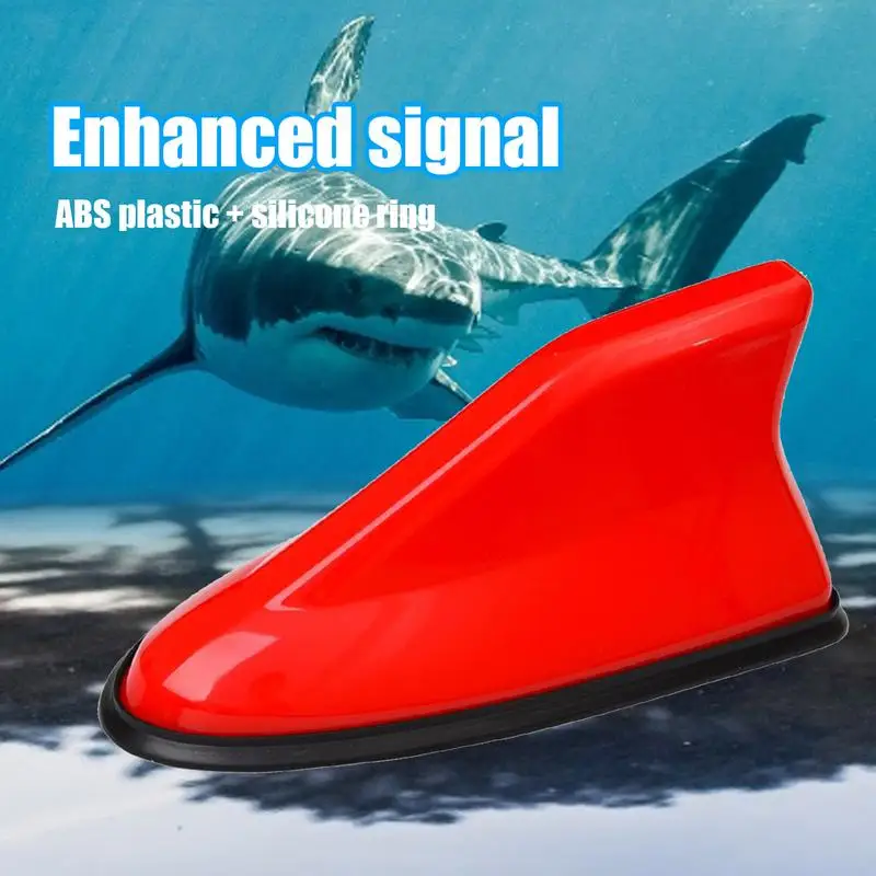 1Pcs Car Shark Fin Antenna Car Radio Aerials FMAM Signal Protective Aerial Universal Car Roof Antennas Car Styling Decoration