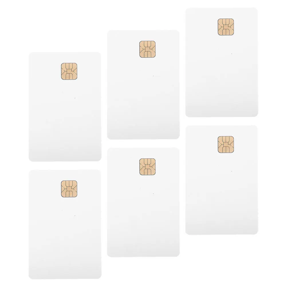 6Pcs Blank PVC Id Cards for Driver Identification Smart Card Access Control Printable Photo Cards for Employee Membership Use