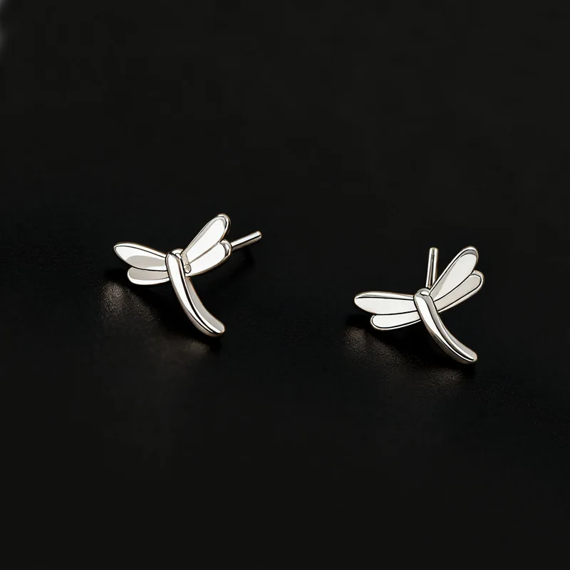 

Простые и универсальные серьги-гвоздики Sweet Dragonfly из стерлингового серебра 925 пробы, креативный дизайн, артикул 3359