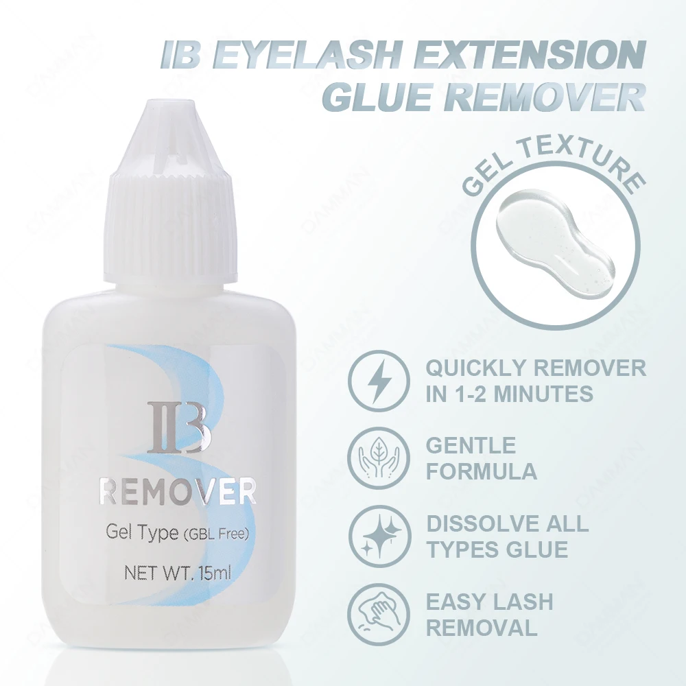 1 butelka 15ML IB Eyelashes GBL Free Glue Remover I Beauty Gel Remover do przedłużania rzęs IB Clear Glue Remover Cream Makeup