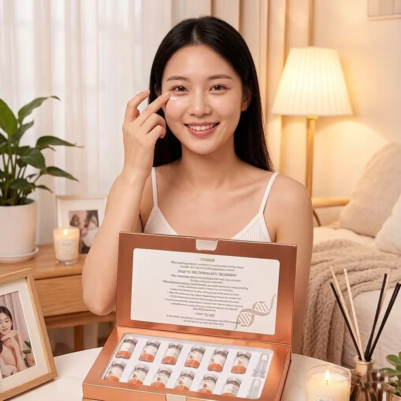 

DNA Salmon Sodium Glow For Facial Dermapen Starter Kit Exosomes Vitamin Hyaluronic Acid Reduce Wrinkles Serum