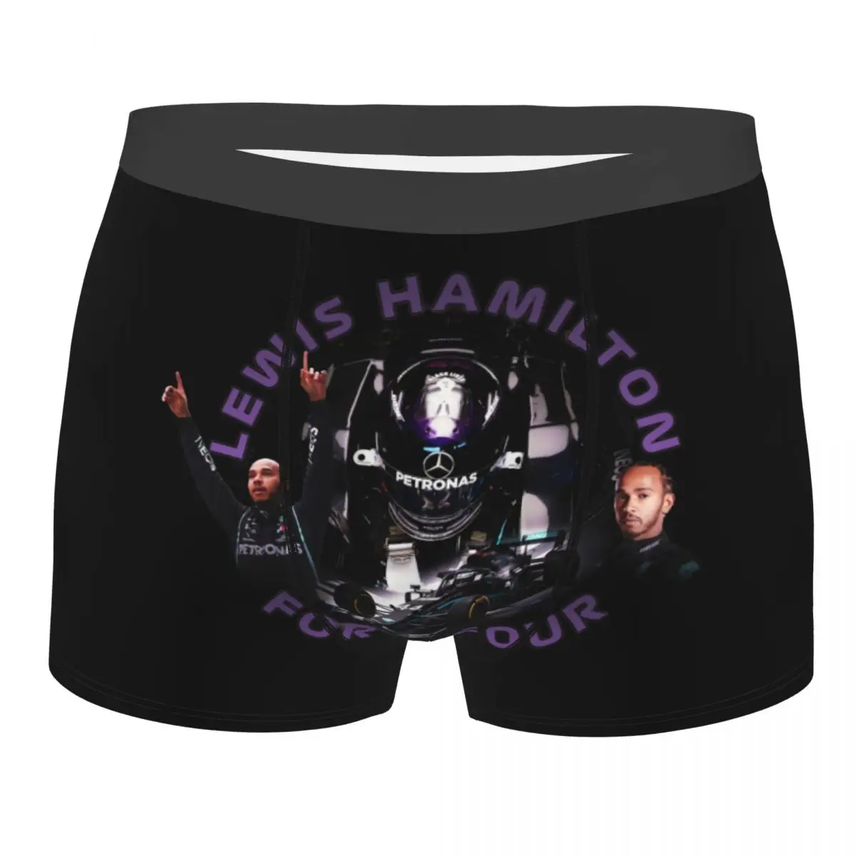 Custom The Lewis Legacy Motorsport Boxers Shorts Men 44 Number Car Racing Briefs Underwear Cool Underpants