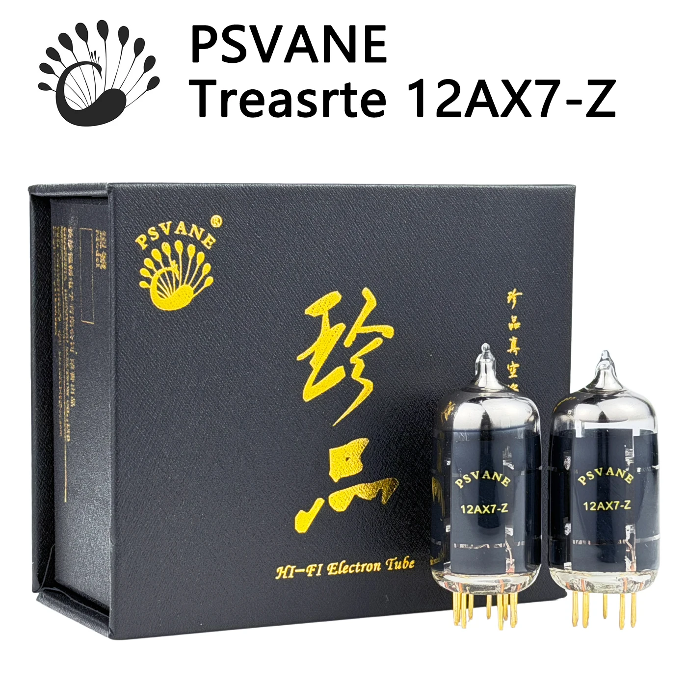 valvula-de-vacio-psvane-12ax7-z-con-pines-chapados-en-oro-sonido-analogico-calido-y-dulce-textura-de-vinilo-par-preciso-para-amplificador-de-audio-hifi