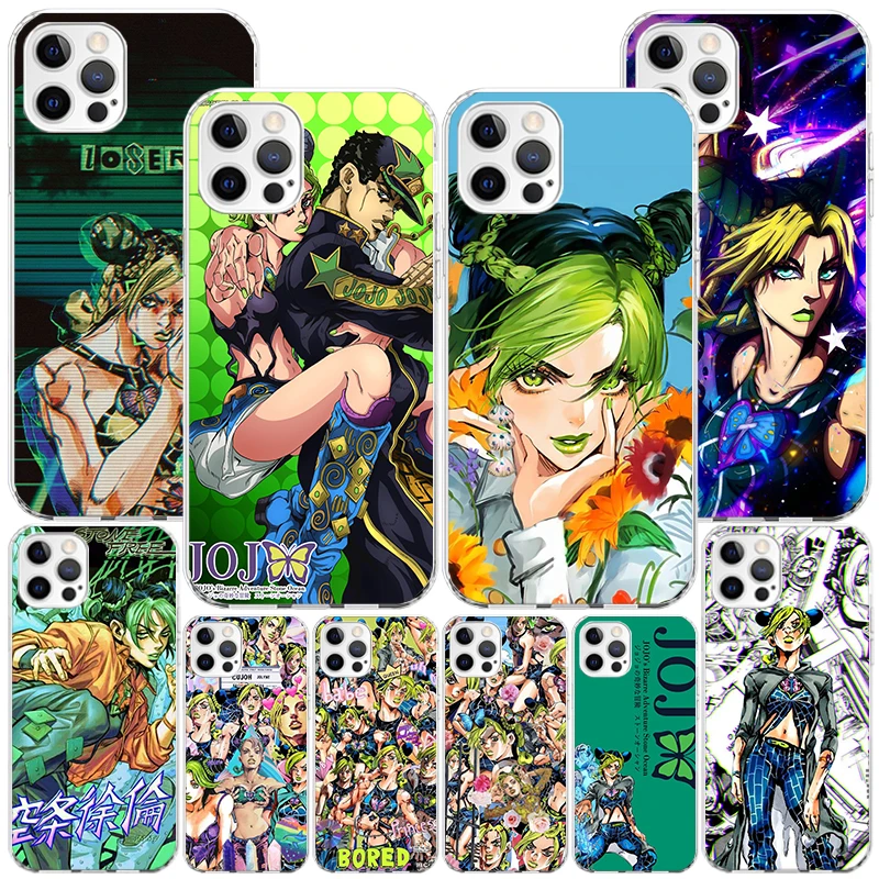 JoJo's Bizarre Adventure Jolyne Cujoh Phone Case For iPhone 16 Pro Max 15 + 14 Plus 11 12 13 Mini Xs X XR 7 8 SE Personalized Gi