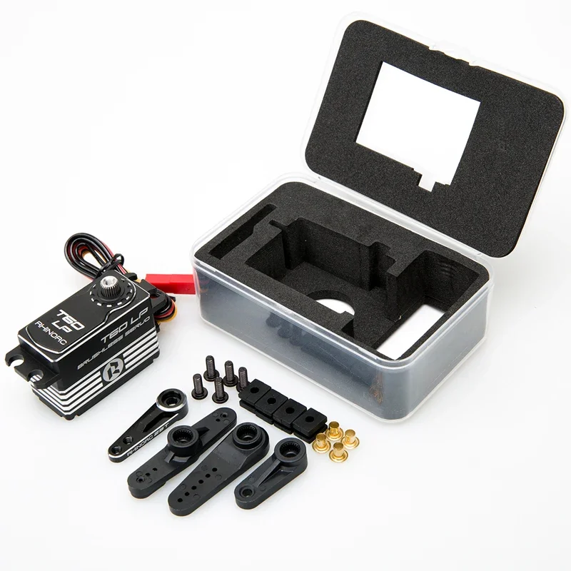 

RhinoRC T60LP SMART Low Profile 17V 66KG Brushless Direct Power Servo for 1/10 & 1/8 Scale Buggies and Trucks Cars