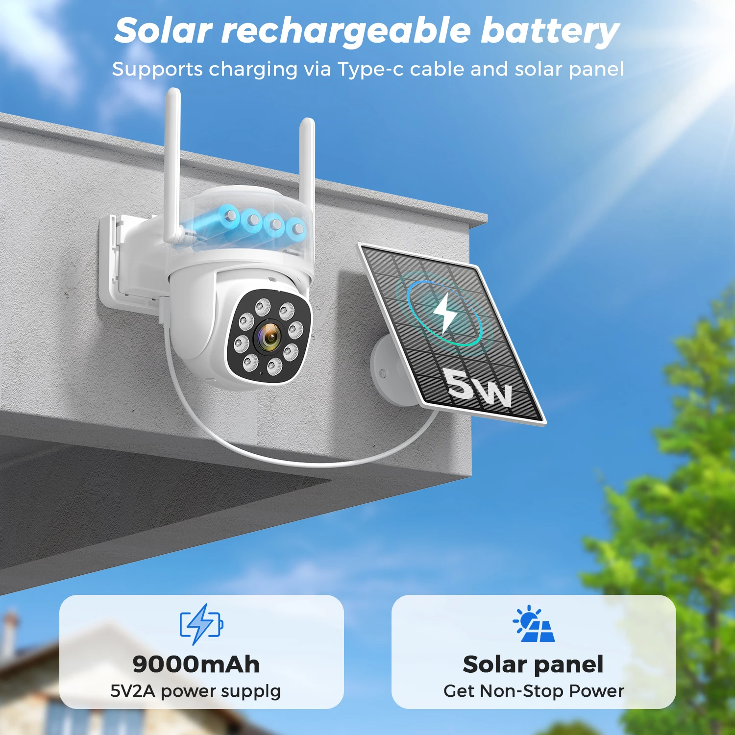 4MP 4G SIM Card Camera with Dual Lens Dual Screen WiFi Outdoor Surveillance Human Detection Security Protection PTZ IP Camera