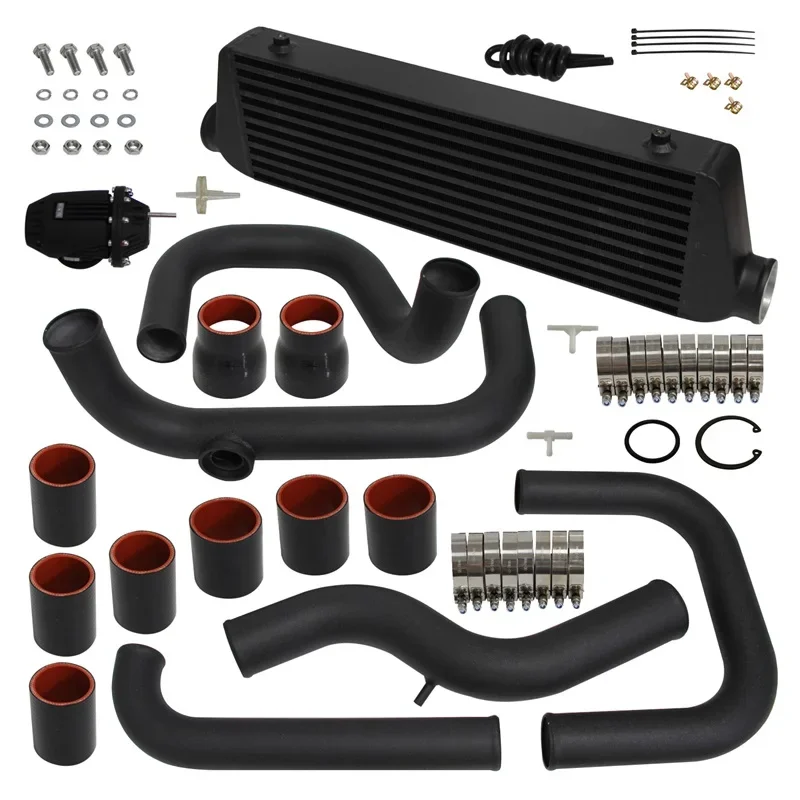 For Acura Integra Upgrade Front Intercooler Kit & BOV D15D16 B16 B18 90-93 DC2 94-01 Honda Civic EG 92-95 EK 96-00 Del Sol 93-97