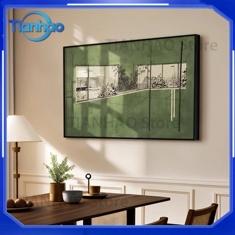 Hand-painted French Vintage Oil Painting for SF Express Home Decor Art Print for Entryway Sofa Backdrop Wall Living Room