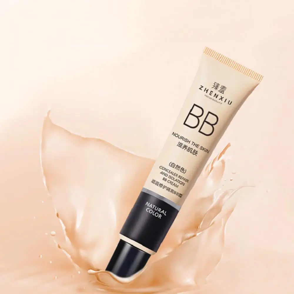 BB Cream Face Full Concealer Brighten Makeup Base CC Cream Longlasting Liquid Foundation Cream for Waterproof Face High Coverage