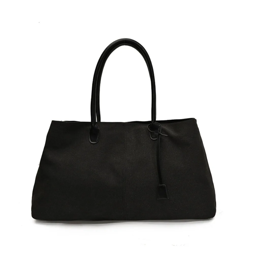 

Suede Handbag For Women Vintage Large Capacity Commuting Tote Bag Elegant Versatile Shopper Shoulder Bags Totes